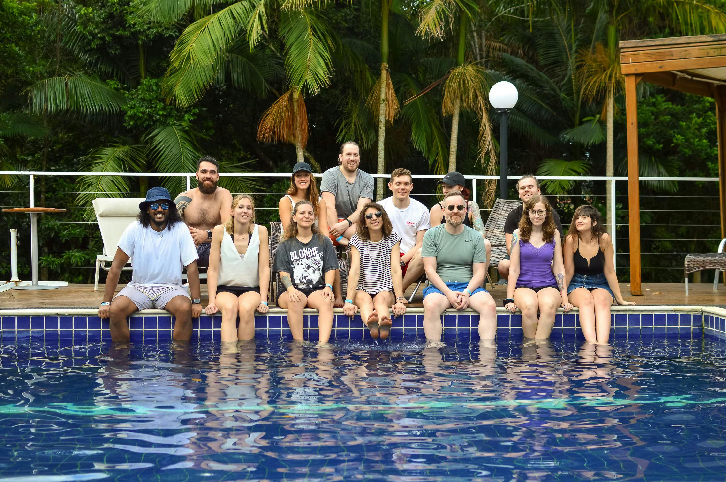 14islands team picture at the pool